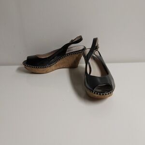 Steve Madden Black Wedges, Size 8